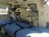 problema de las vibraciones del helicoptero y el material sanitario