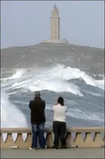 Efectos del temporal marzo 2008 desde Galiza a Euskadi