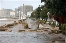 Efectos del temporal marzo 2008 desde Galiza a Euskadi