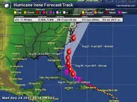 "Peligroso" huracán Irene castiga Bahamas y avanza fortalecido hacia EEUU