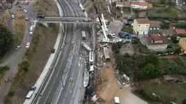 Grave accidente ferroviario en Santiago de Compostela