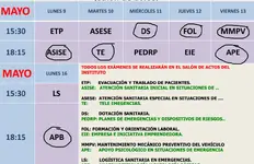 Pruebas por libre del CFGM de Técnico de Emergencias Sanitarias