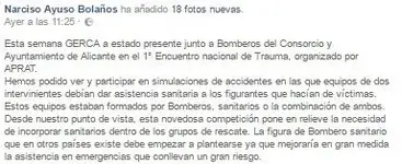 Polémica Bomberosanitario en España.